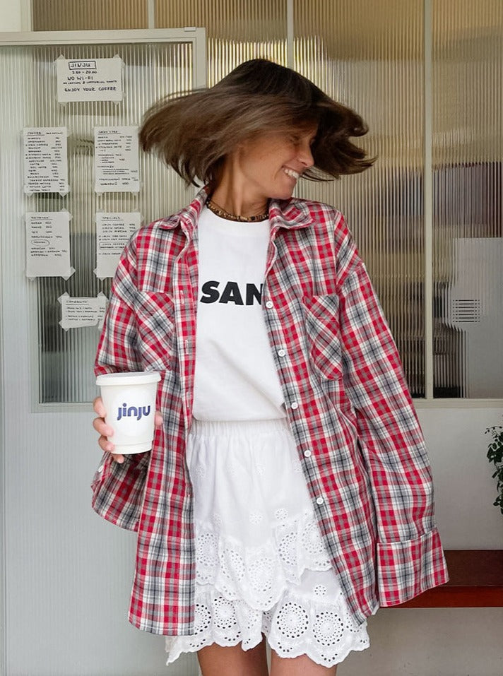 Loose Casual Plaid Shirt