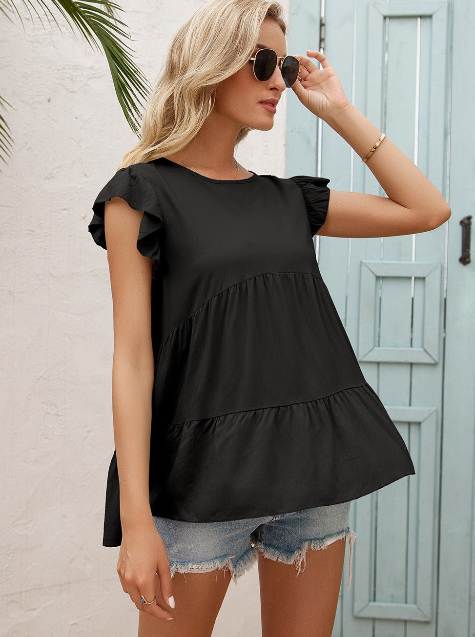 Classic Ruffle Tiered Blouse