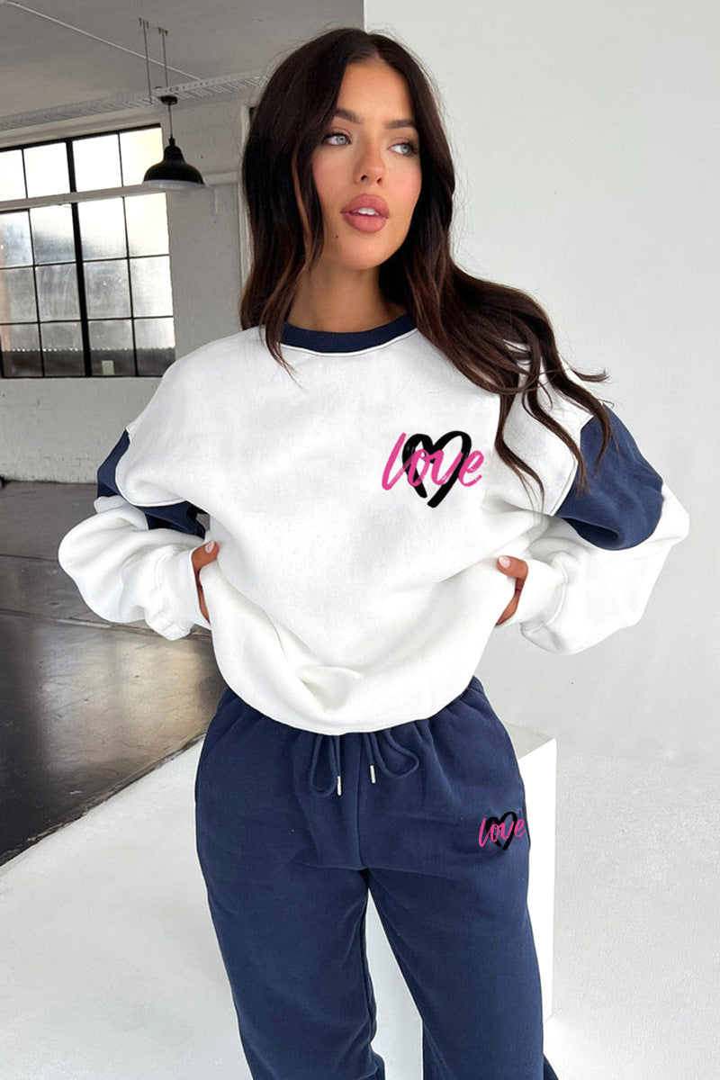 Women's "Love" Graphic Sweatshirt and Joggers Set