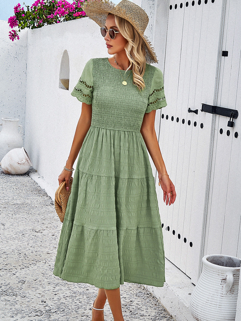 Elegant Layered Hollow Dress