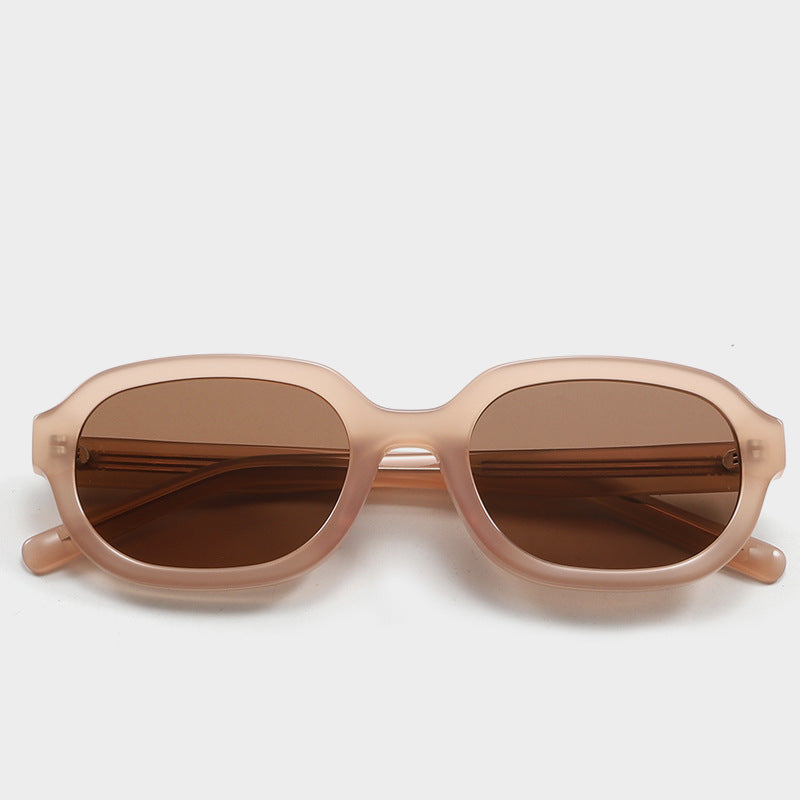 Brown Korean Plate High-Quality Sunglasses