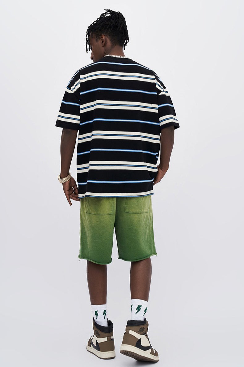 Cityboy Retro Color-Blocked Striped T-Shirt