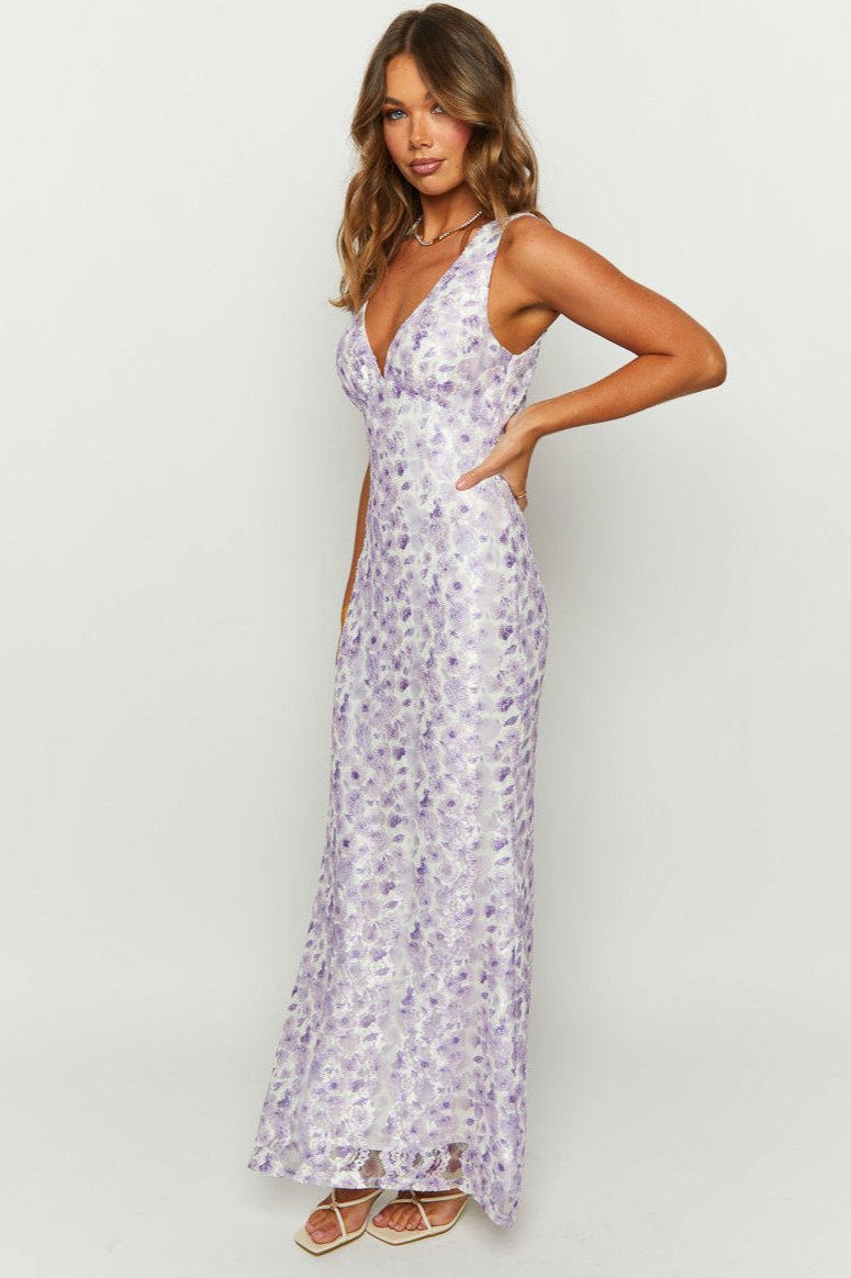 Elegant V-Neck Sleeveless Maxi Dress