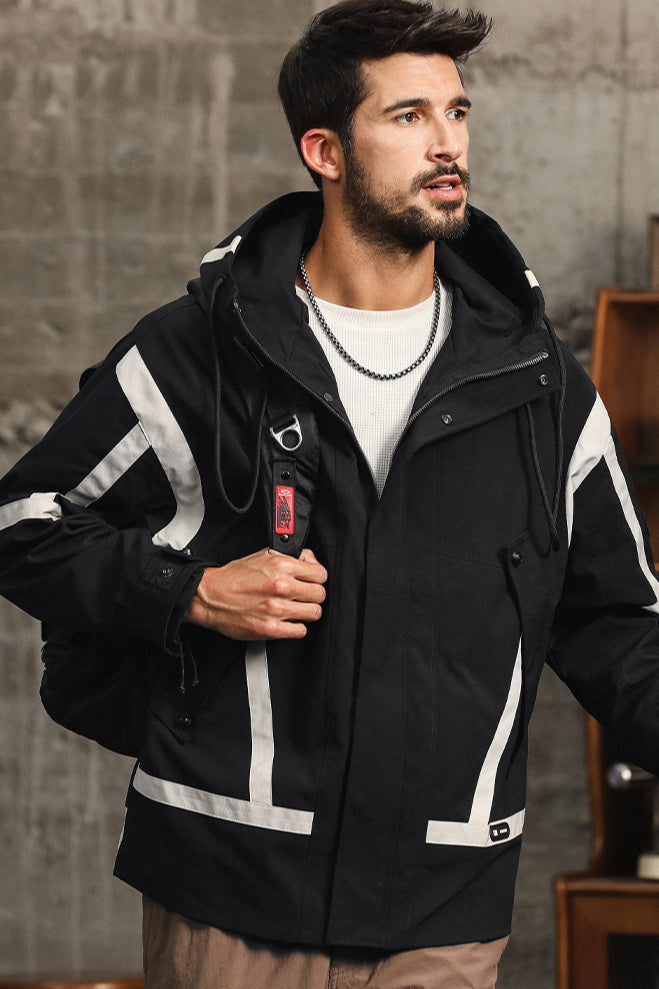 Herren Outdoorjacke Wasserdicht mit Kapuze Funktional und Stilvoll - Ideal für Abenteuer